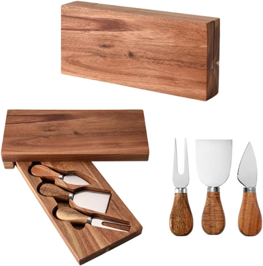 4-Piece Cheese Acacia Board Set