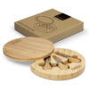 Round Cheese Board Set with  3-Pieces Cheese Knife