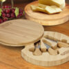 Round Cheese Board Set with  3-Pieces Cheese Knife