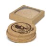 Cork Coaster Round - Set of 4