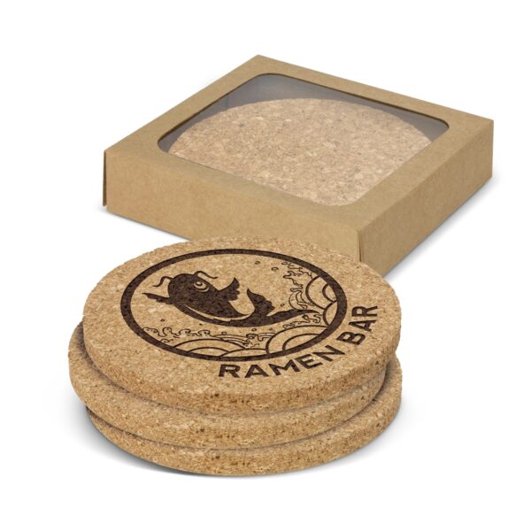 Cork Coaster Round - Set of 4