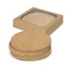 Cork Coaster Round - Set of 4