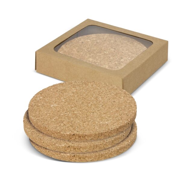Cork Coaster Round - Set of 4
