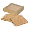 Cork Coaster Square - Set of 4