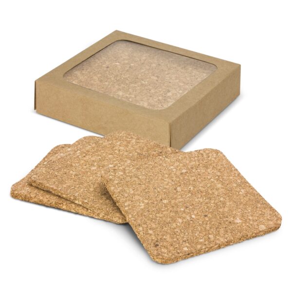 Cork Coaster Square - Set of 4