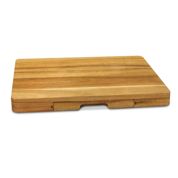 Retangular Acacia Cheese Board set with 4-pieces Cheese Knife