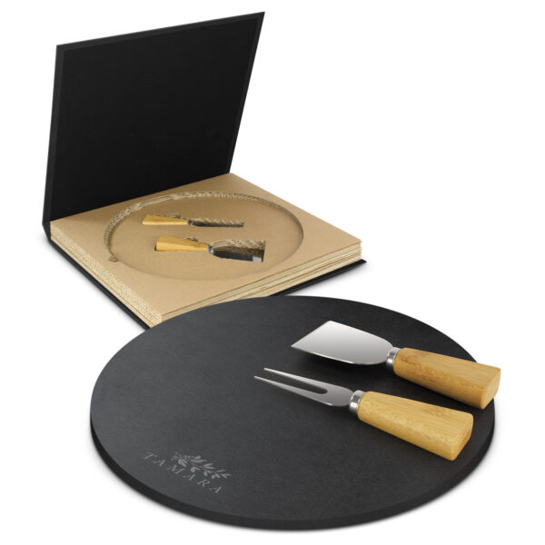 3-Piece Slate Cheese Board Set